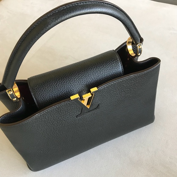 LOUIS VUITTON CAPUCINES BLACK & PINK - Picture 3 of 7